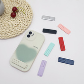 手机背贴支架金属小巧迷你桌面懒人追剧粘贴折叠式 通用扣环网红款