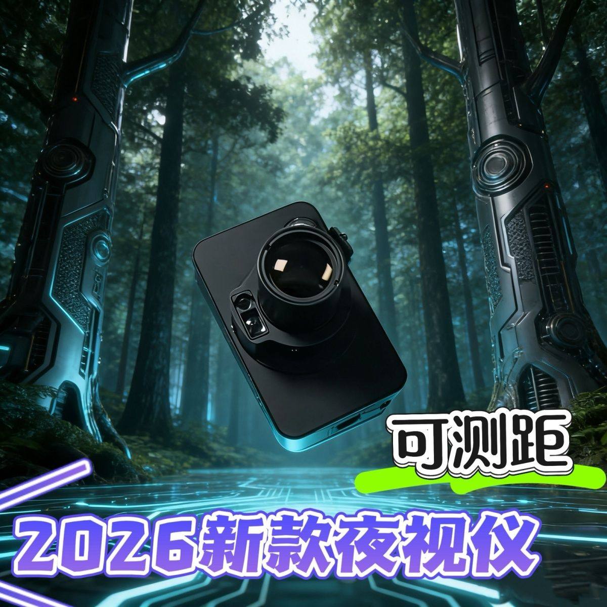2026新款测距夜视仪红外线电子瞄复合弓华子神级杆十字光标可调