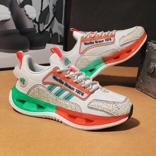 曼巴布朗春夏季网面透气运动跑鞋舒适男鞋时尚百搭潮鞋软底跑步鞋