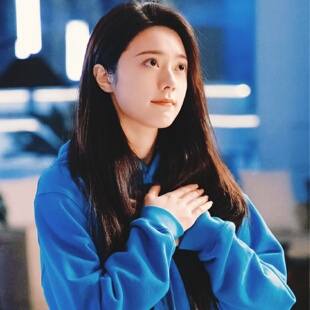 骄阳似我赵今麦聂曦光明星同款衣服春季休闲蓝色卫衣长袖连帽上衣