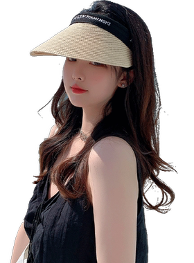 韩版ins风遮阳帽女百搭防晒草帽