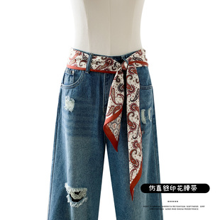 韩版腰果绑带腰封装饰腰带女配裙子腰链配牛仔裤腰饰长条丝巾腰绳