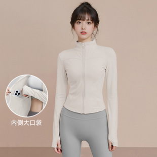 普拉提训练服外套女外穿瑜伽服上衣专业跑步透气运动外套健身服女