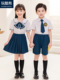 儿童班服小学生校服短袖 女装 运动学院风表演服 套装 幼儿园园服夏装