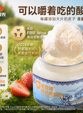 西域美农欧若姆鲜奶皮子酸奶570g*2瓶内蒙古特产非干噎冷萃酸奶