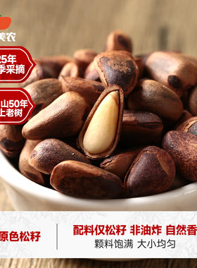 西域美农东北原色松子500g