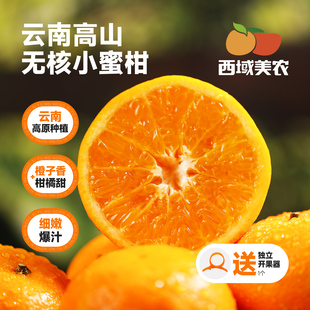 西域美农云南无核小蜜柑4.5斤虎柑沃柑橘子橙子新鲜采摘生鲜水果