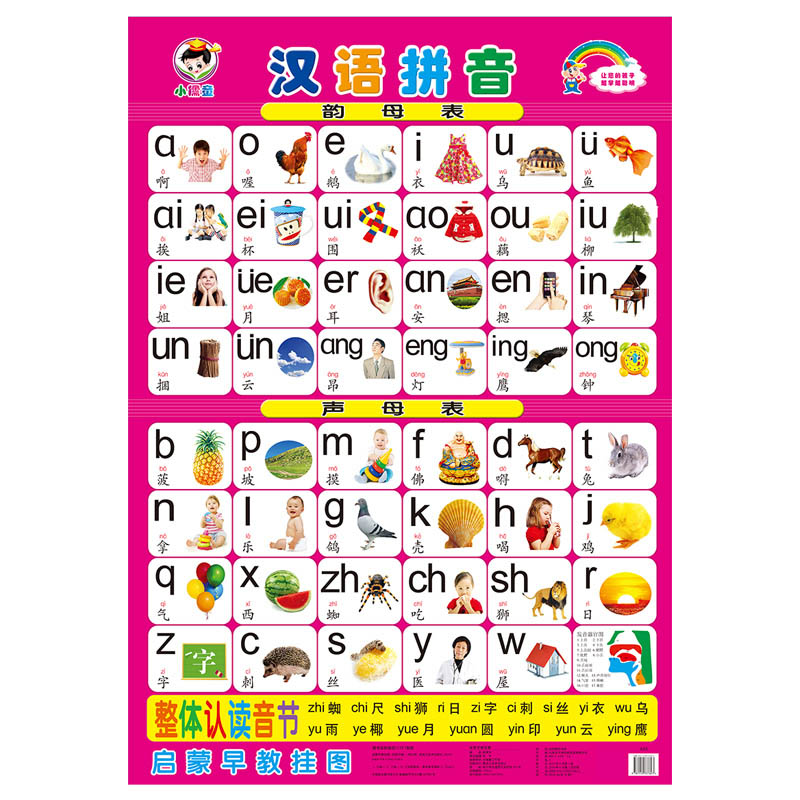 学习婴幼儿启蒙益智认字早教挂图