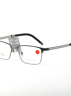 海伦凯勒2024新款王一博同款半钛镜框 配近视定制度数眼睛H89801