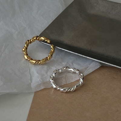 S925纯银戒指女小众设计