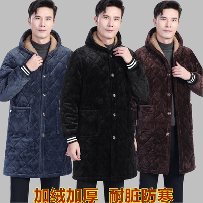 男款罩衣加厚加绒保暖耐脏工作服