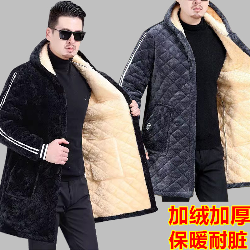 工作服大褂耐脏厨房加厚棉衣男士
