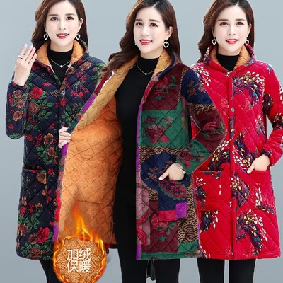 中长款棉衣加绒加厚保暖宽松罩衣