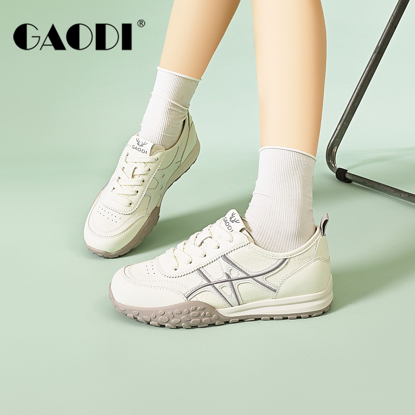 高蒂2026春季新款德训鞋女软底轻便百搭休闲运动鞋平底不累脚