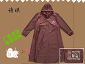 厂家直销诗琪防水涤纶有袖 电瓶摩托车成人多色长款 风衣雨披男女