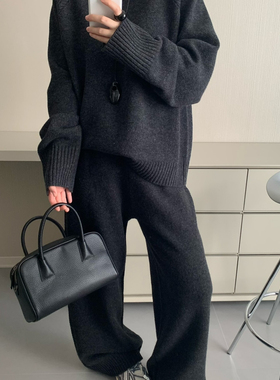 -意冬款松紧针织裤休闲裤（含100羊毛）CC1051