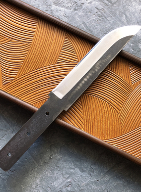 锻打工具钢6mm加厚多用刀胚不配刀柄五金钢条配件高硬度分割刀胚