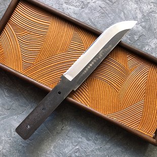 锻打工具钢6mm加厚多用刀胚不配刀柄五金钢条配件高硬度分割刀胚