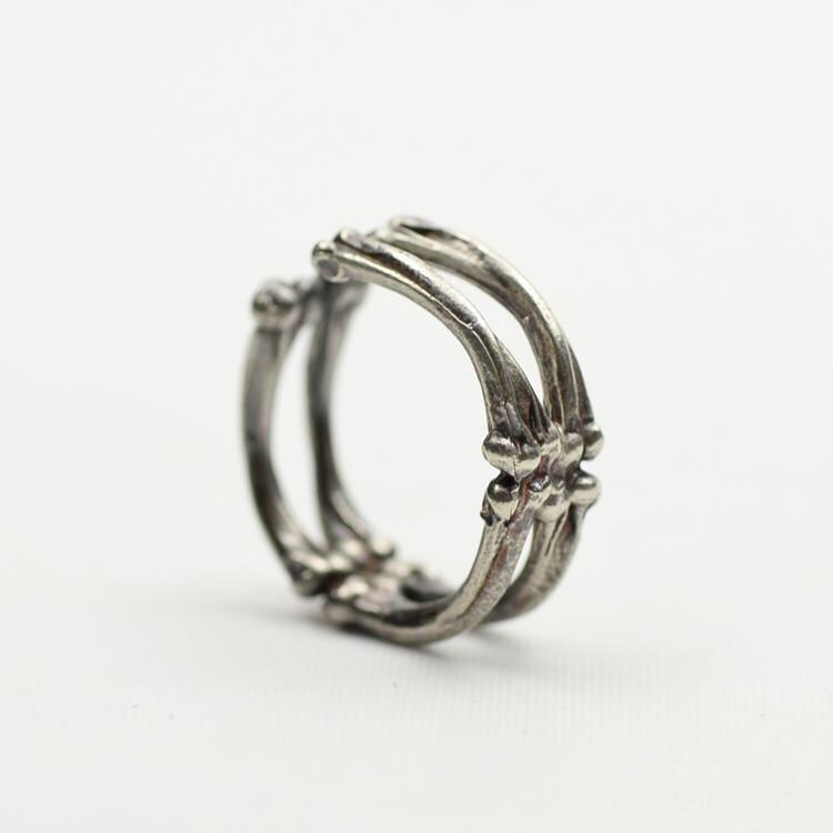 ebay创意万圣节骨头欧美热卖戒指