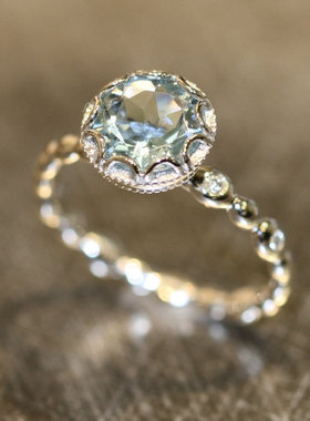 youngwish新款欧美托帕石戒指