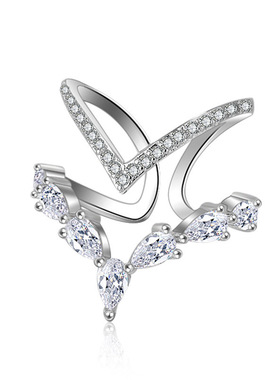 young个性潮流时尚子女开口戒指