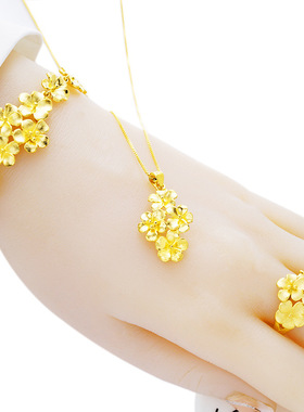 young砂金女士花朵结婚花朵戒指