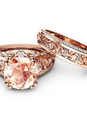 欧美Youngwish香槟色宝石订婚