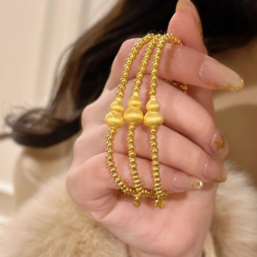 新中式国风版拉丝葫芦手链