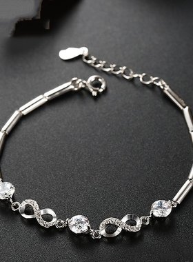 young纯银三世爱恋女日韩ins手链