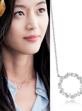 吊坠银项链说智贤同款