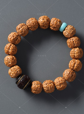 【壮的响亮】菩提檀心金刚菩提/紫檀六字真言手链手串饰品配件