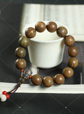 【壮的响亮】福运臻绿檀/瑞兽朱砂菩提根/手链手串饰品新中式