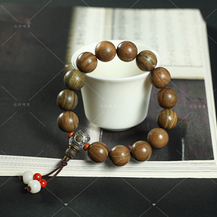 【壮的响亮】福运臻绿檀/瑞兽朱砂菩提根/手链手串饰品新中式