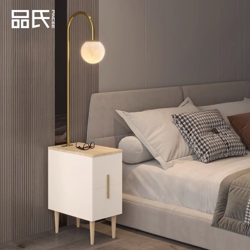 落地灯客厅ins抽屉充电卧室轻奢月球床头柜灯一体置物落地台灯,家装灯饰光源,装饰落地灯,淘宝优惠券,粉丝福利购,淘宝优惠卷