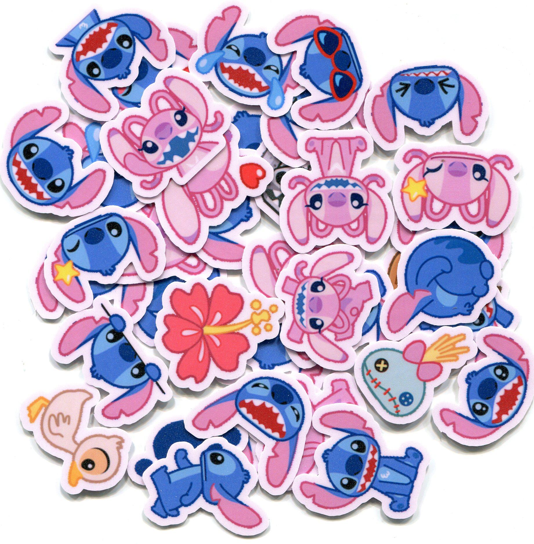 line表情贴纸 史迪奇 表情貼 自制手帐贴纸 40张 z 924