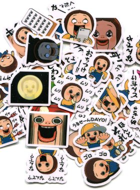 SHO CHAN DOLL 14 自制手帐相册装饰防水防晒贴纸 40张 Z 1093