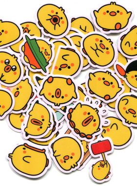 手帐相册装饰手机贴纸Plump Litle Chick 40张 Z 1264
