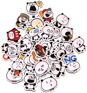 GOKIGEN PANDA 自制手帐贴纸手机防水西村裕二好心情五气元熊猫