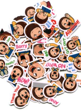 SHO CHAN DOLL 01 自制手帐相册装饰防水防晒贴纸 40张 Z 1080