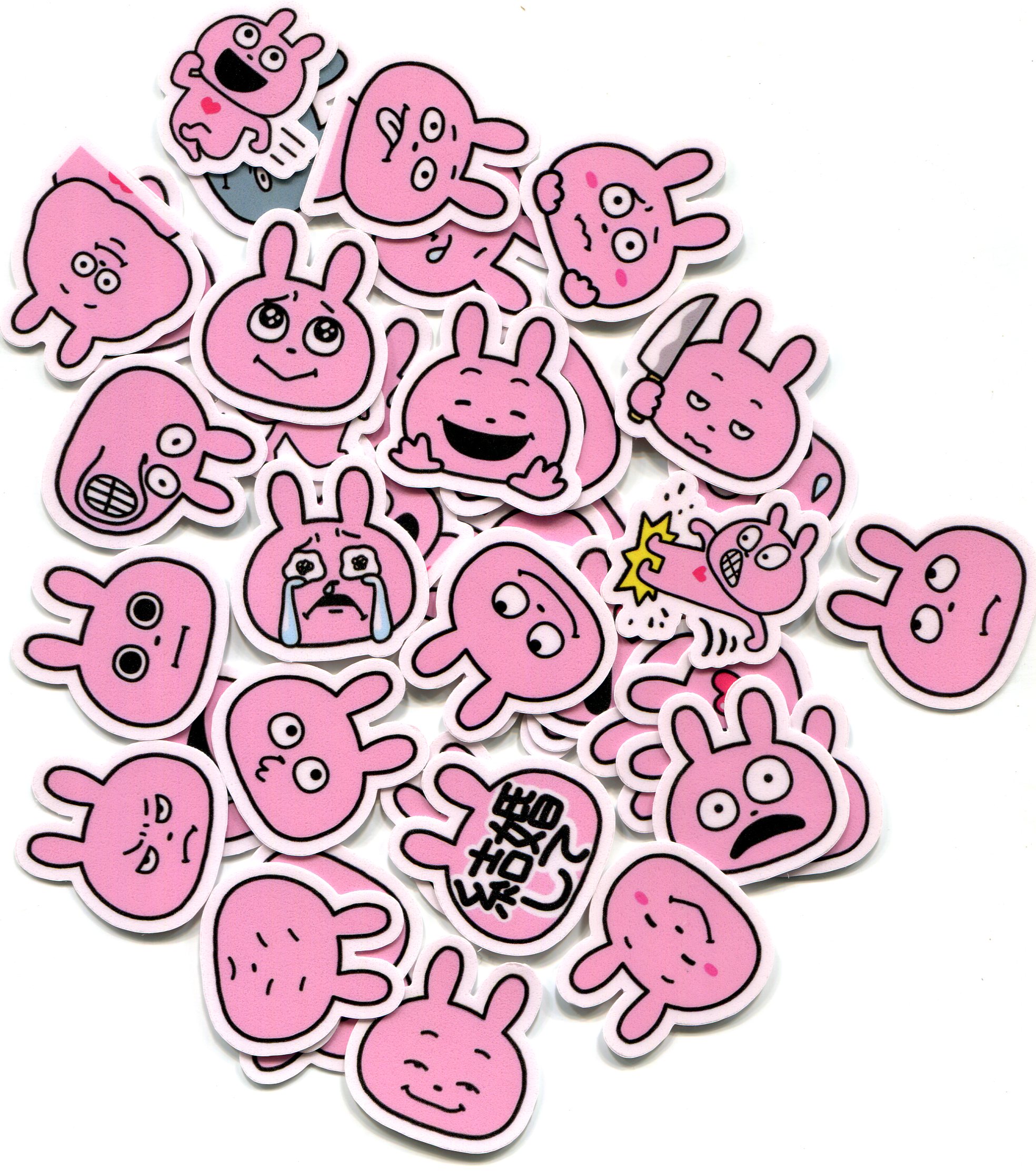 Love Rabbit 爱心兔爱情兔子  自制手帐防水水杯头盔西村裕二贴纸