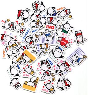 饰贴纸 自制手帐相册装 24款 40张 465 Line表情贴纸 帕恰狗02