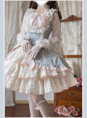 【塞西莉亚现货】semi原创修身多层蛋糕连衣裙Lolita