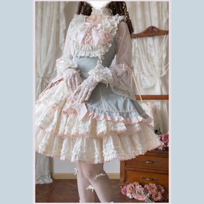 【塞西莉亚现货】semi原创修身多层蛋糕连衣裙Lolita