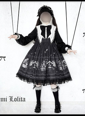 【特价6.6折】人偶剧场semi原创lolita洋装洛丽塔哥特可爱现货