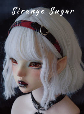 怪糖饰物集原创手工爱心皮扣圣诞格红绿格发箍头箍亚文化