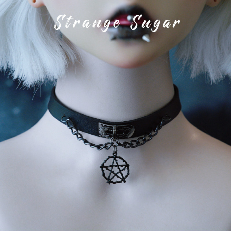 怪糖饰物集原创五芒星吊坠颈链