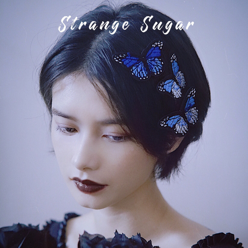 怪糖饰物集原创手工蝴蝶发夹边夹