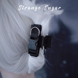 怪糖饰物集原创手工抓夹鲨鱼夹暗黑亚文化机能风黑色