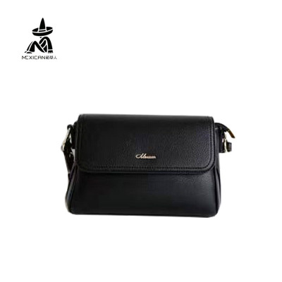 稻草人女包2025新款专柜同款正品单肩斜挎腋下简约妈妈包黑色方包