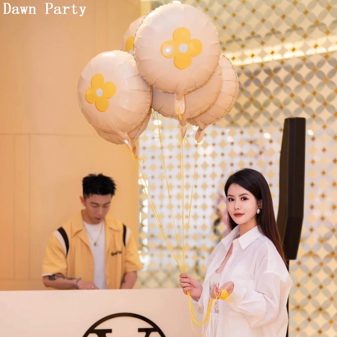 铝膜气球定制logo印字爱心圆形铝箔汽球订制开业周年庆装饰布置